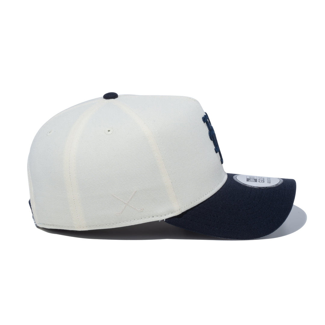 NEW YORK METS 2 TONE CREAM AND NAVY 9FORTY A-FRAME CAP