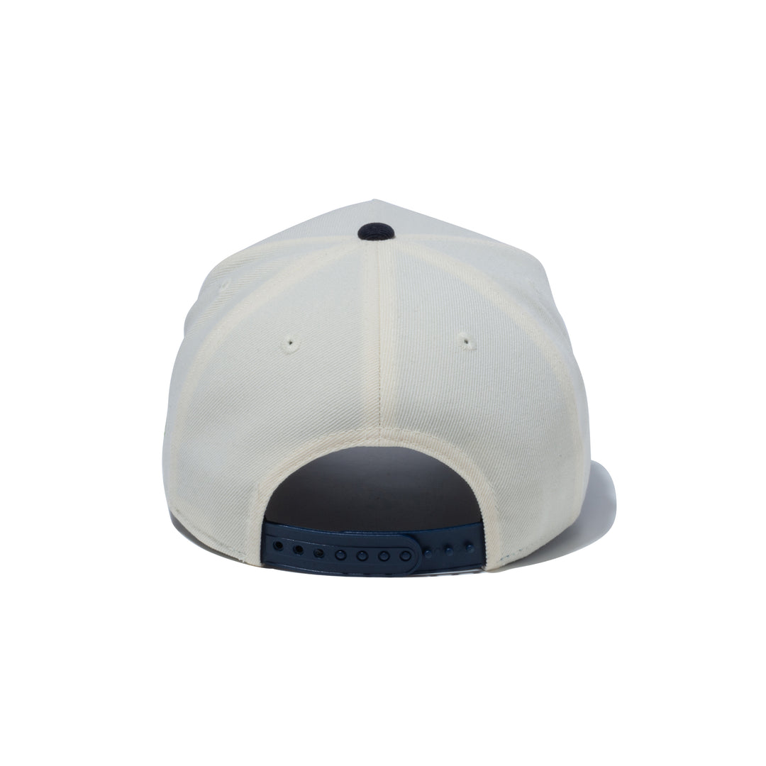 NEW YORK METS 2 TONE CREAM AND NAVY 9FORTY A-FRAME CAP