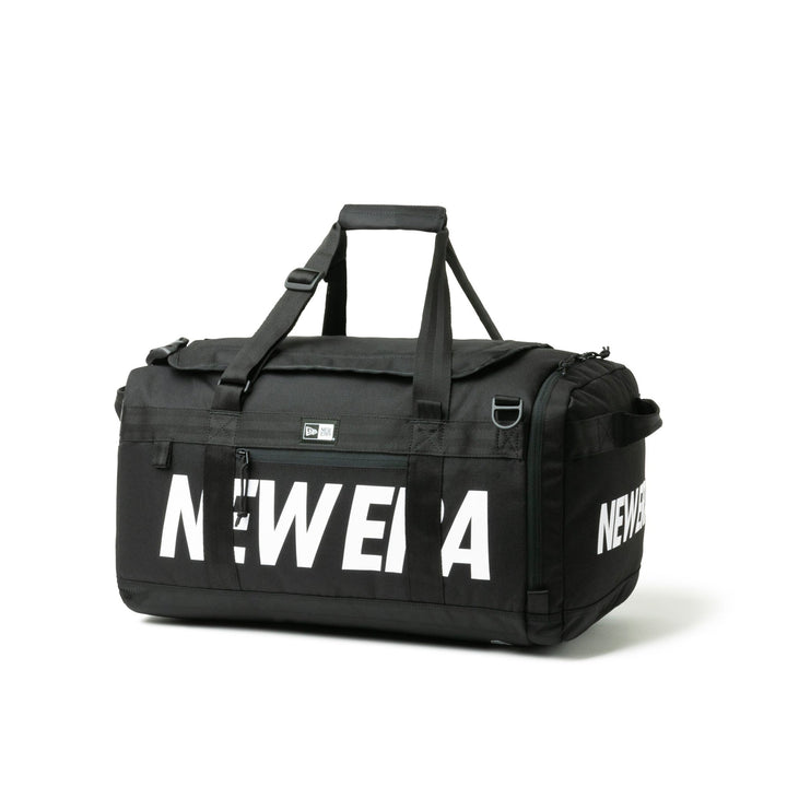 NEW ERA BLACK 50L PRINED LOGO 2-WAY CLUB DUFFEL BAG