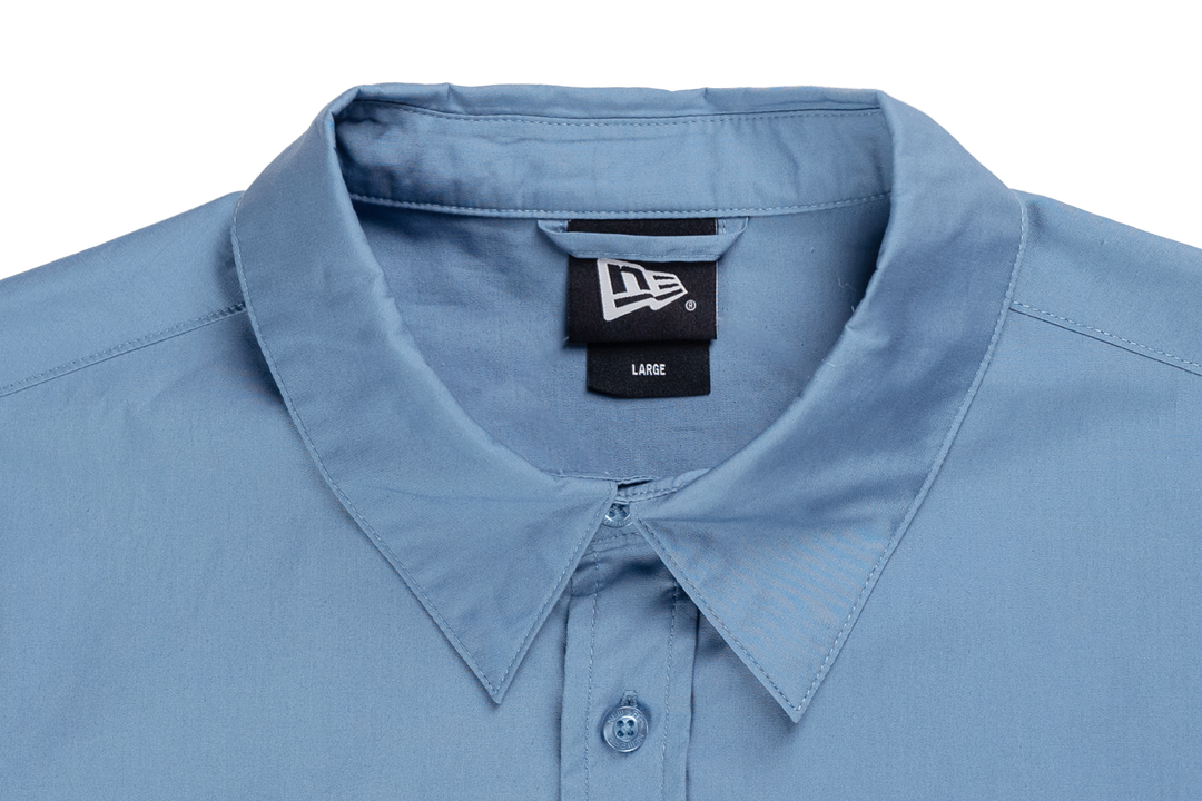 NEW ERA เสื้อเชิ้ตรุ่น NEW ERA SAVOR THE MOMENT - SEA BREEZE FADED BLUE WOVEN SHIRT