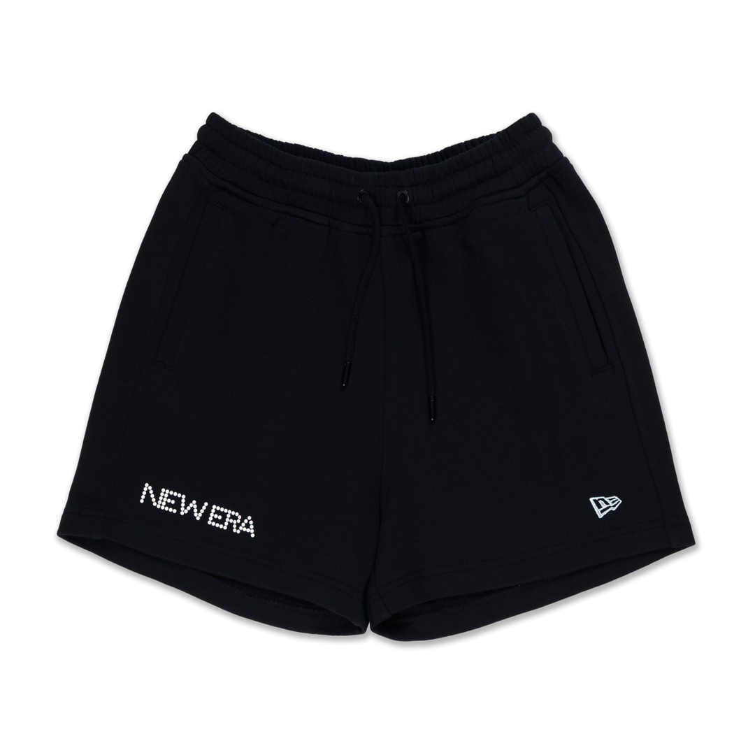 NEW ERA SAVOR THE MOMENT - PEARL  BLACK WOMEN KNIT SHORTS