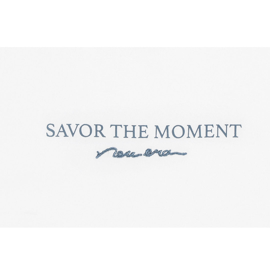 NEW ERA SAVOR THE MOMENT - SEA BREEZE WHITE WOMEN CROP TEE