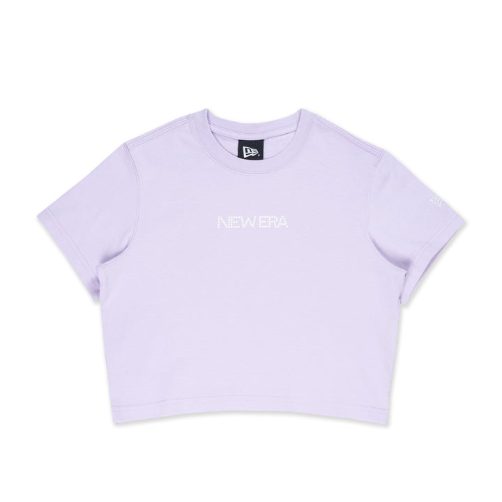 NEW ERA SAVOR THE MOMENT - PEARL PASTEL LILAC WOMEN CROP TEE