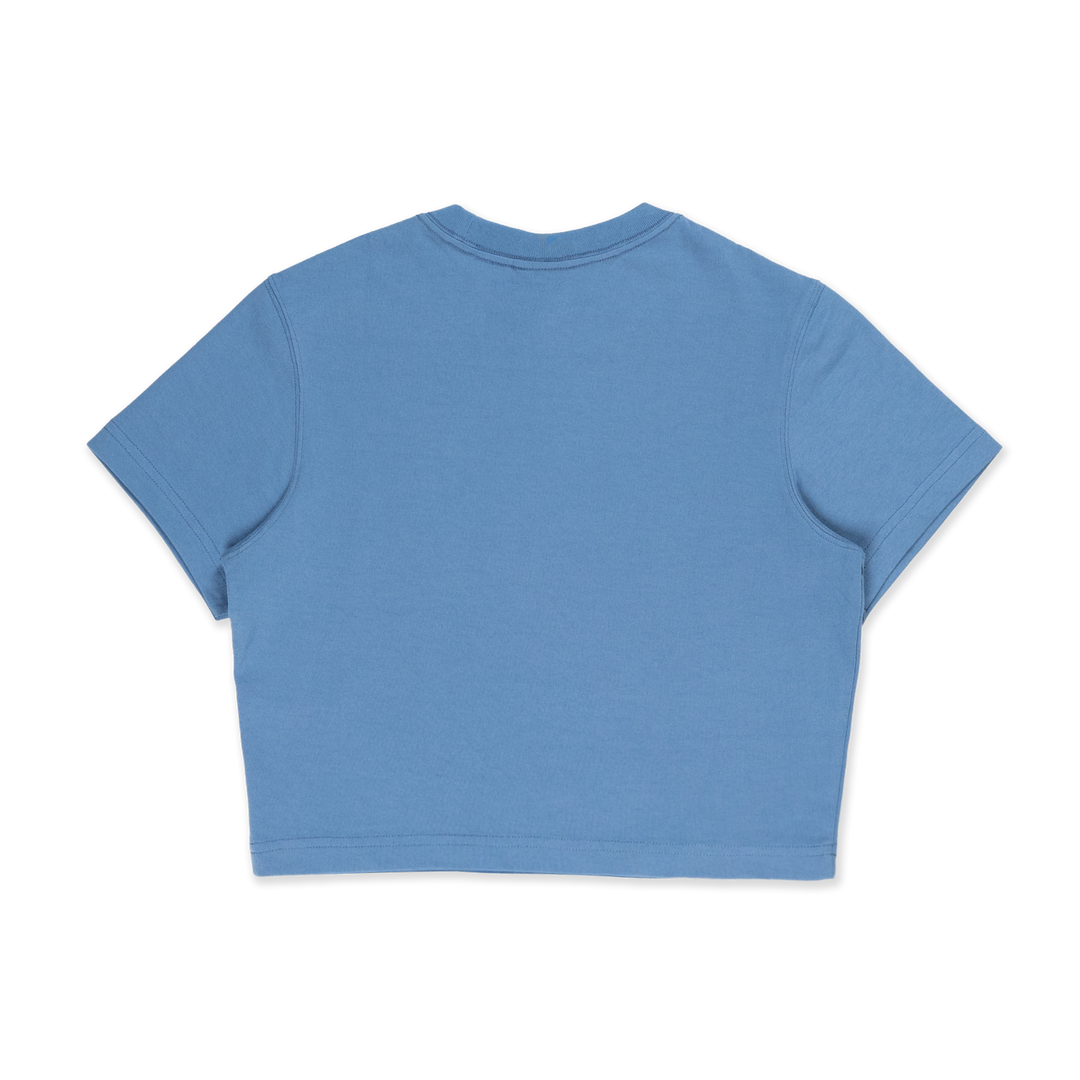 LOS ANGELES DODGERS COLOR ERA FADED BLUE WOMEN CROP TEE