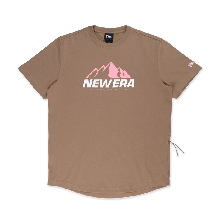 NEW ERA OUTDOOR BOLD COLOR KHAKI PERFORMANCE SHORT SLEEVE T-SHIRT