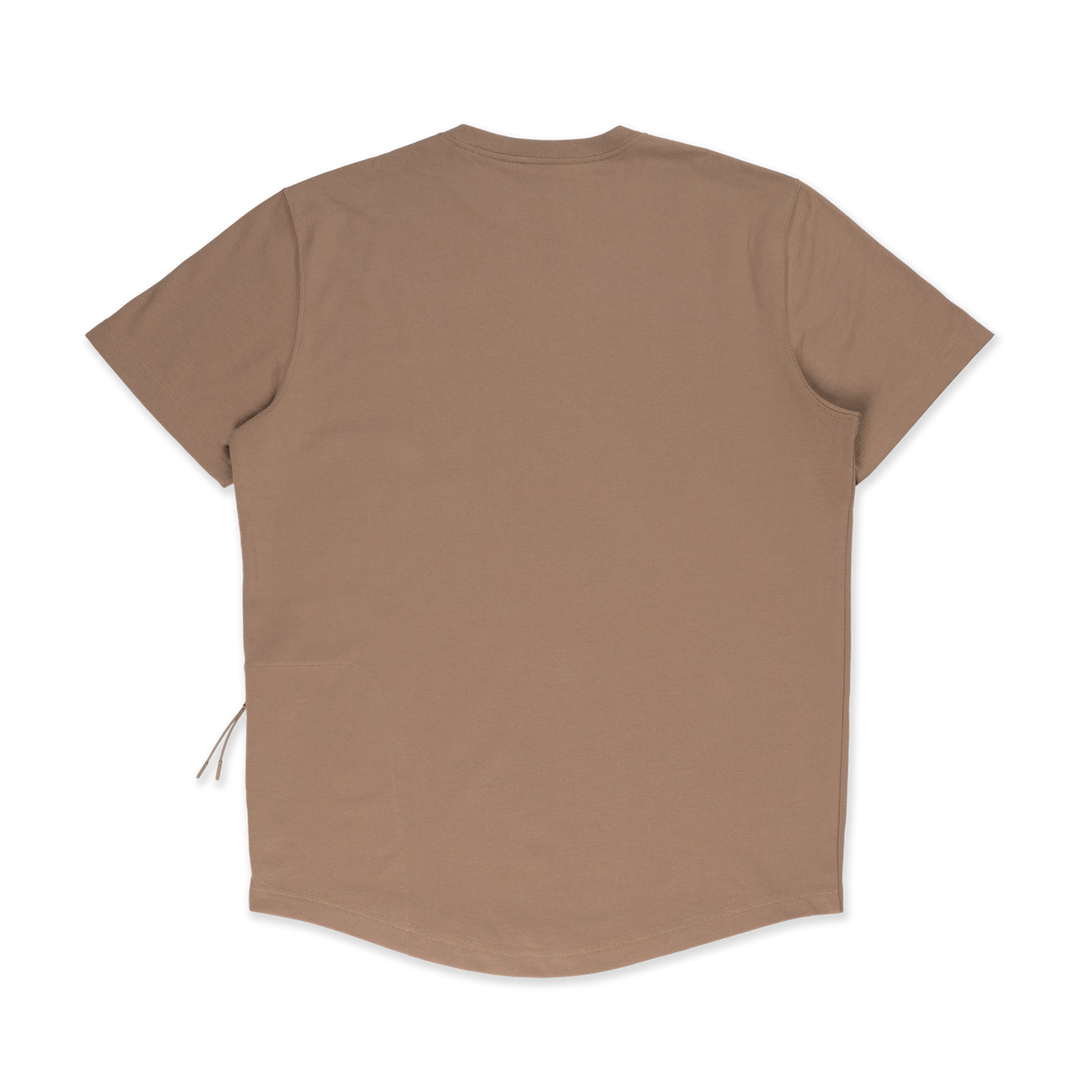NEW ERA OUTDOOR BOLD COLOR KHAKI PERFORMANCE SHORT SLEEVE T-SHIRT