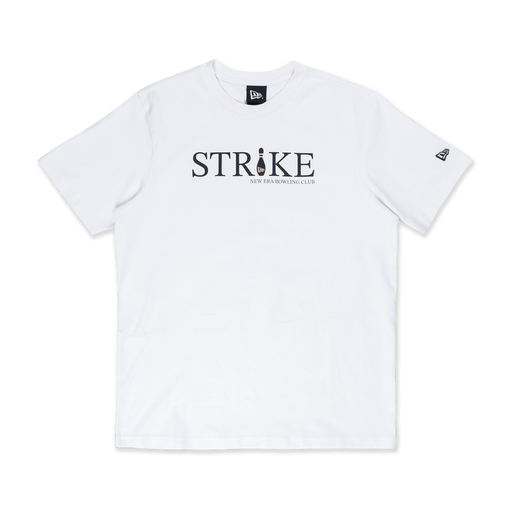 NEW ERA BOWLING CLUB STRIKE WHITE REGULAR SHORT SLEEVE T-SHIRT