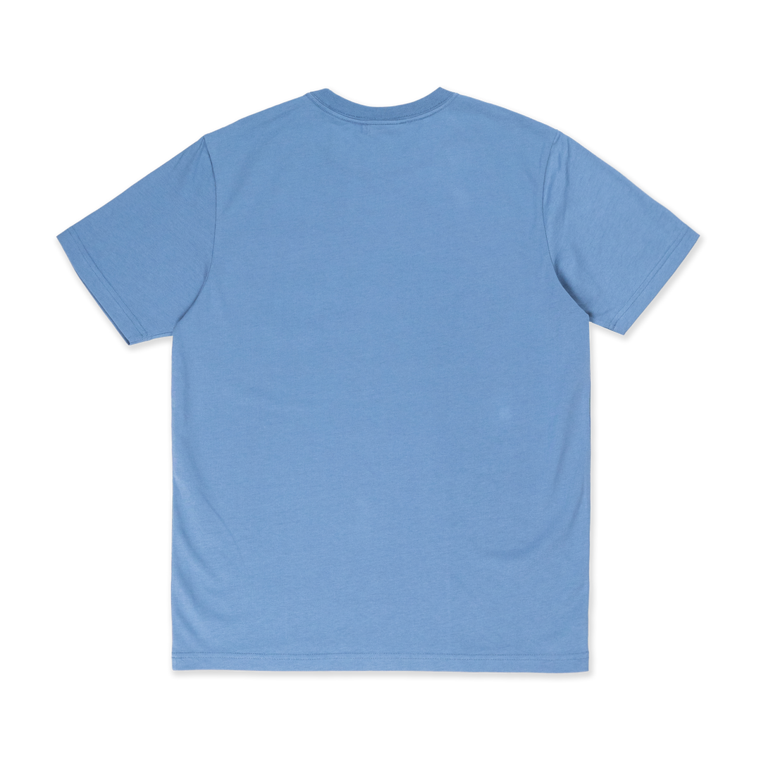 NEW ERA BASIC FADED BLUE REGULAR SHORT SLEEVE POCKET T-SHIRT