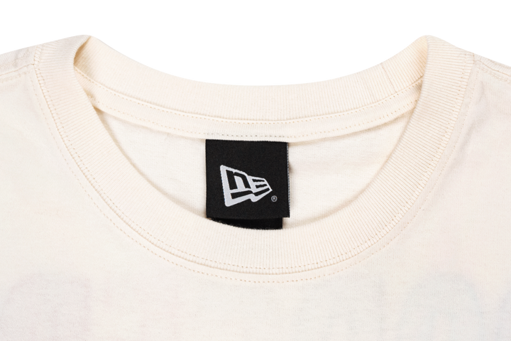 LOS ANGELES DODGERS LIGHT RAINBOW LAYERED LOGO IVORY REGULAR SHORT SLEEVE T-SHIRT