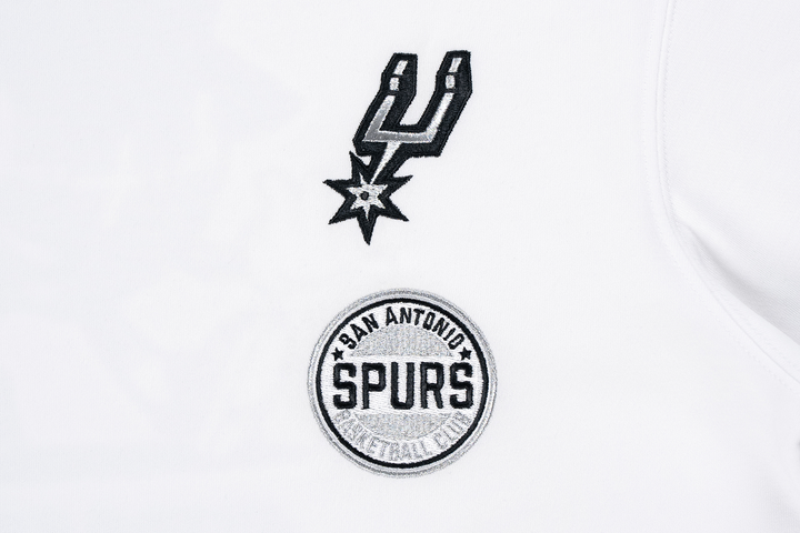 SAN ANTONIO SPURS LEAGUE MIX WHITE REGULAR SHORT SLEEVE T-SHIRT