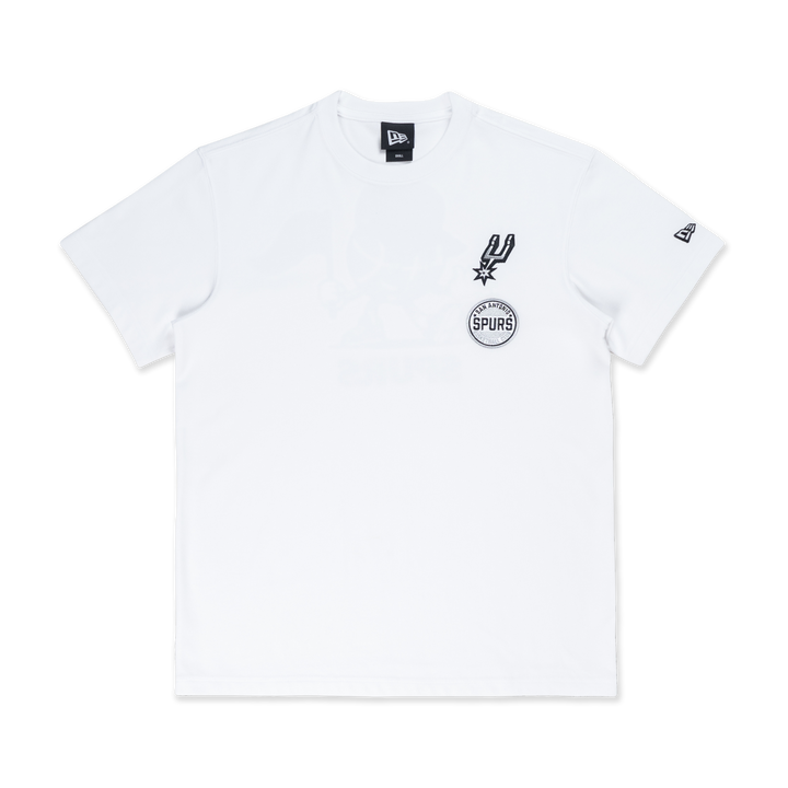 SAN ANTONIO SPURS LEAGUE MIX WHITE REGULAR SHORT SLEEVE T-SHIRT