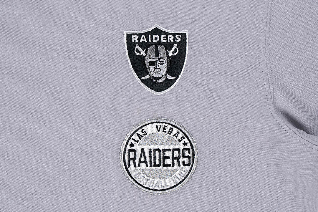 LAS VEGAS RAIDERS LEAGUE MIX DOLPHINE GREY REGULAR SHORT SLEEVE T-SHIRT