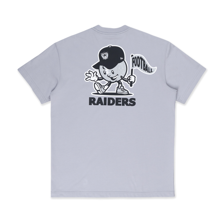 LAS VEGAS RAIDERS LEAGUE MIX DOLPHINE GREY REGULAR SHORT SLEEVE T-SHIRT