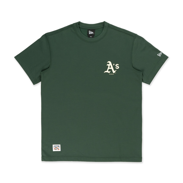 NEW ERA เสื้อยืดแขนสั้น รุ่น 59FIFTY PACK - ALOHA OAKLAND ATHLETICS COOPERSTOWN DARK GREEN REGULAR SHORT SLEEVE T-SHIRT