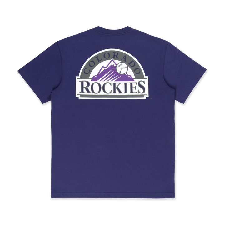 New Era เสื้อยืดแขนสั้น รุ่น 59Fifty Pack - Aloha Colorado Rockies Cooperstown Purple 2024 Regular Short Sleeve T-Shirt