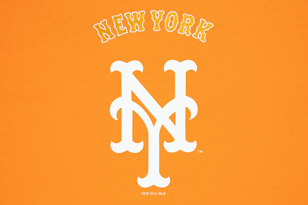 NEW ERA เสื้อยืดแขนสั้น รุ่น NEW YORK METS MLB VISOR LOGO ORANGE POPSICLE OVERSIZED SHORT SLEEVE T-SHIRT