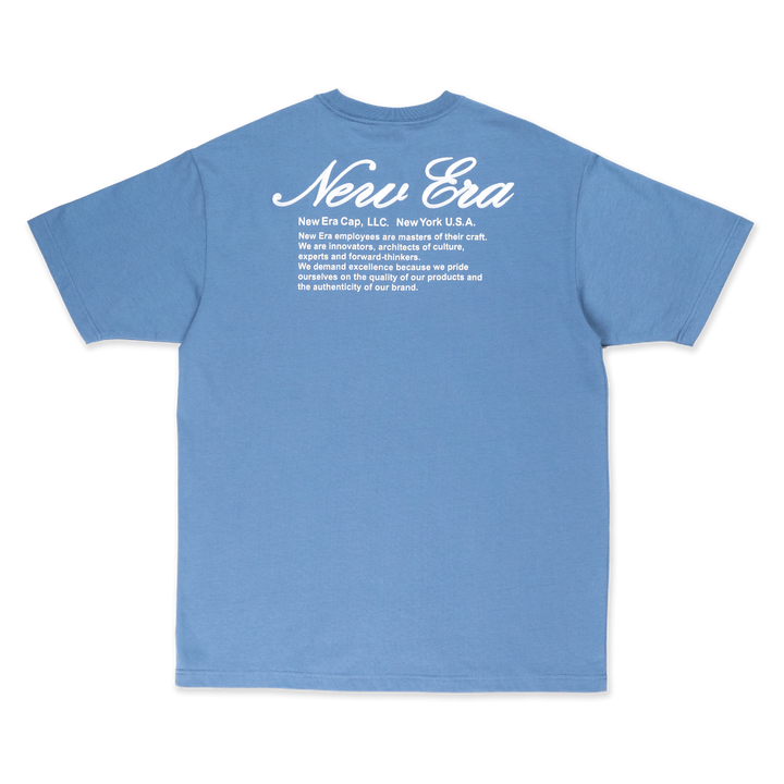 NEW ERA BASIC FADED BLUE OVERSIZED SHORT SLEEVE T-SHIRT