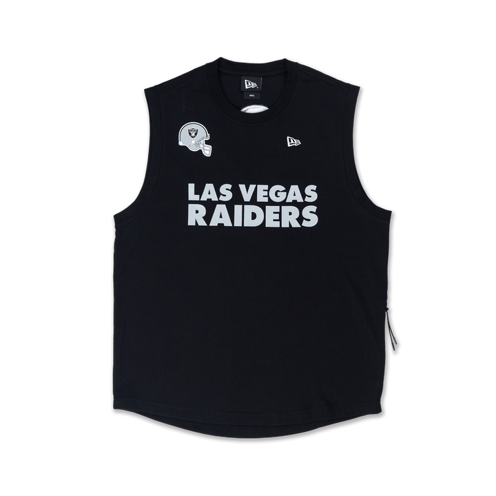 NEW ERA เสื้อกล้าม รุ่น LAS VEGAS RAIDERS NFL HELMET BLACK MUSCLE TANK