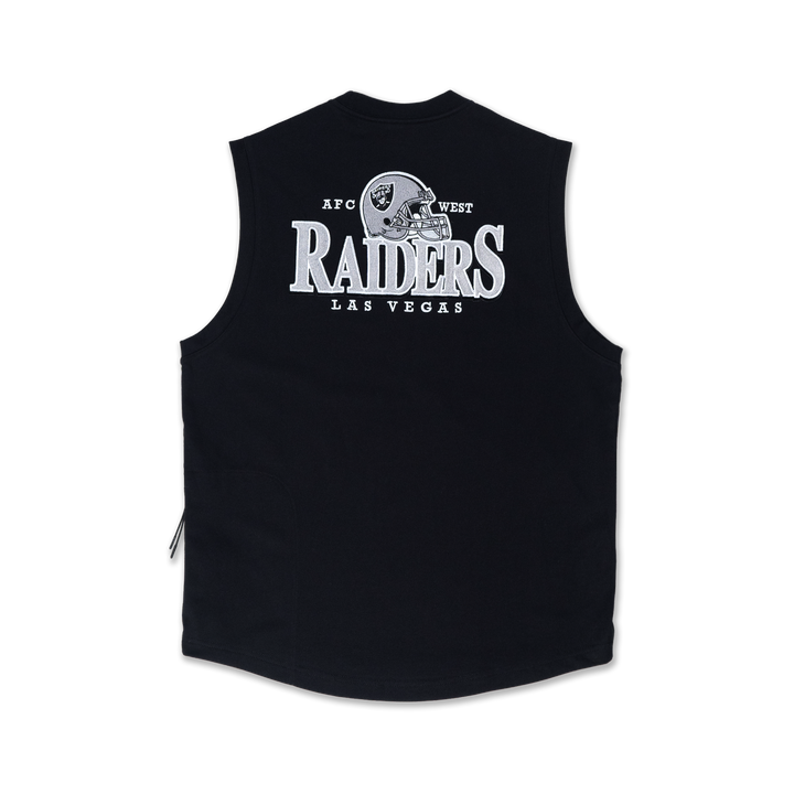 NEW ERA เสื้อกล้าม รุ่น LAS VEGAS RAIDERS NFL HELMET BLACK MUSCLE TANK