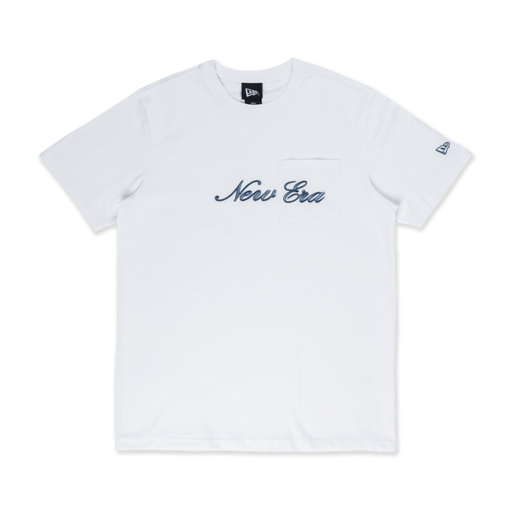 NEW ERA BASIC WHITE REGULAR SHORT SLEEVE POCKET T-SHIRT