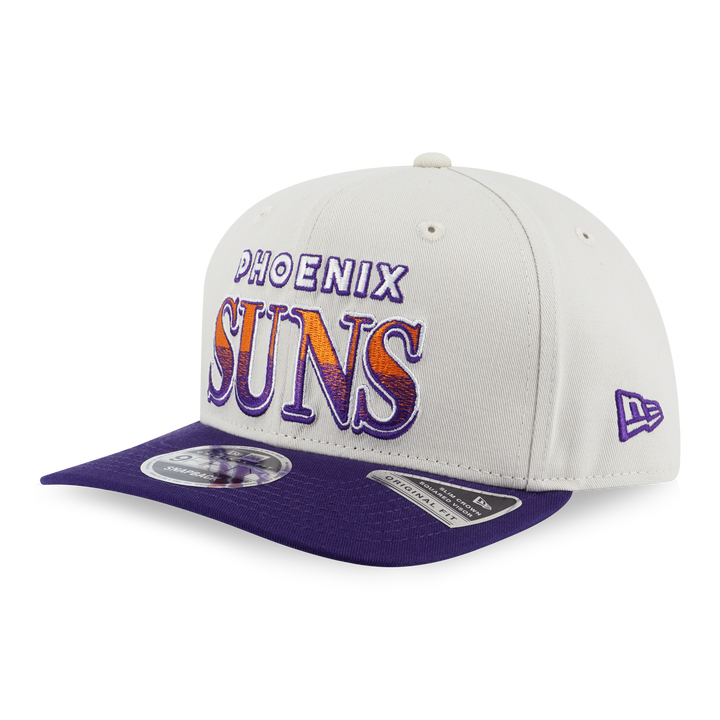 PHOENIX SUNS LEAGUE RETRO PURPLE VISOR IVORY 9FIFTY OF PCV CAP