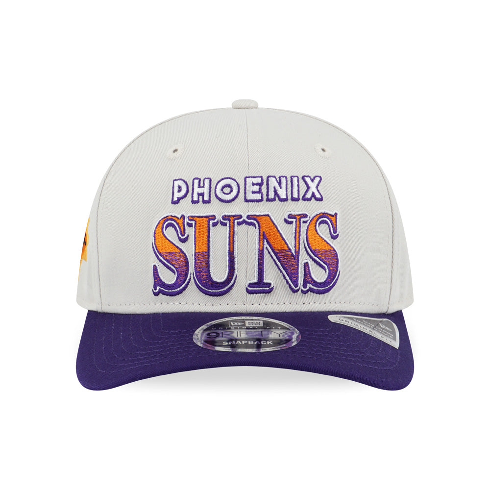 PHOENIX SUNS LEAGUE RETRO PURPLE VISOR IVORY 9FIFTY OF PCV CAP