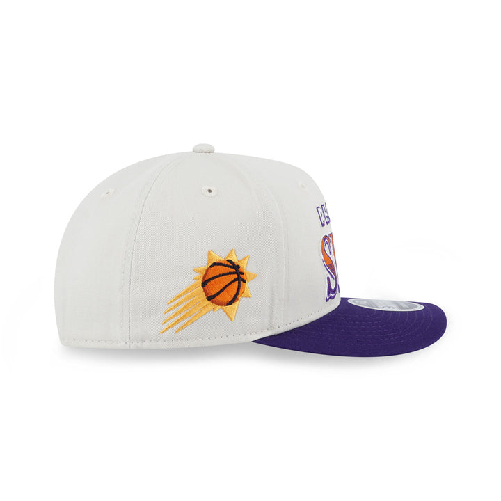 PHOENIX SUNS LEAGUE RETRO PURPLE VISOR IVORY 9FIFTY OF PCV CAP