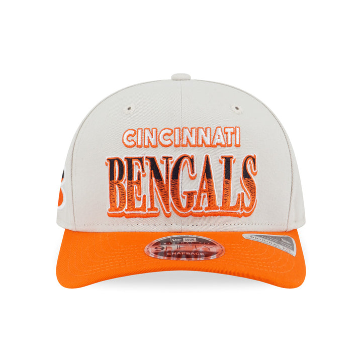 CINCINNATI BENGALS LEAGUE RETRO RUSH ORANGE VISOR IVORY 9FIFTY OF PCV CAP