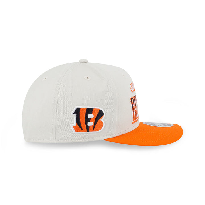 CINCINNATI BENGALS LEAGUE RETRO RUSH ORANGE VISOR IVORY 9FIFTY OF PCV CAP