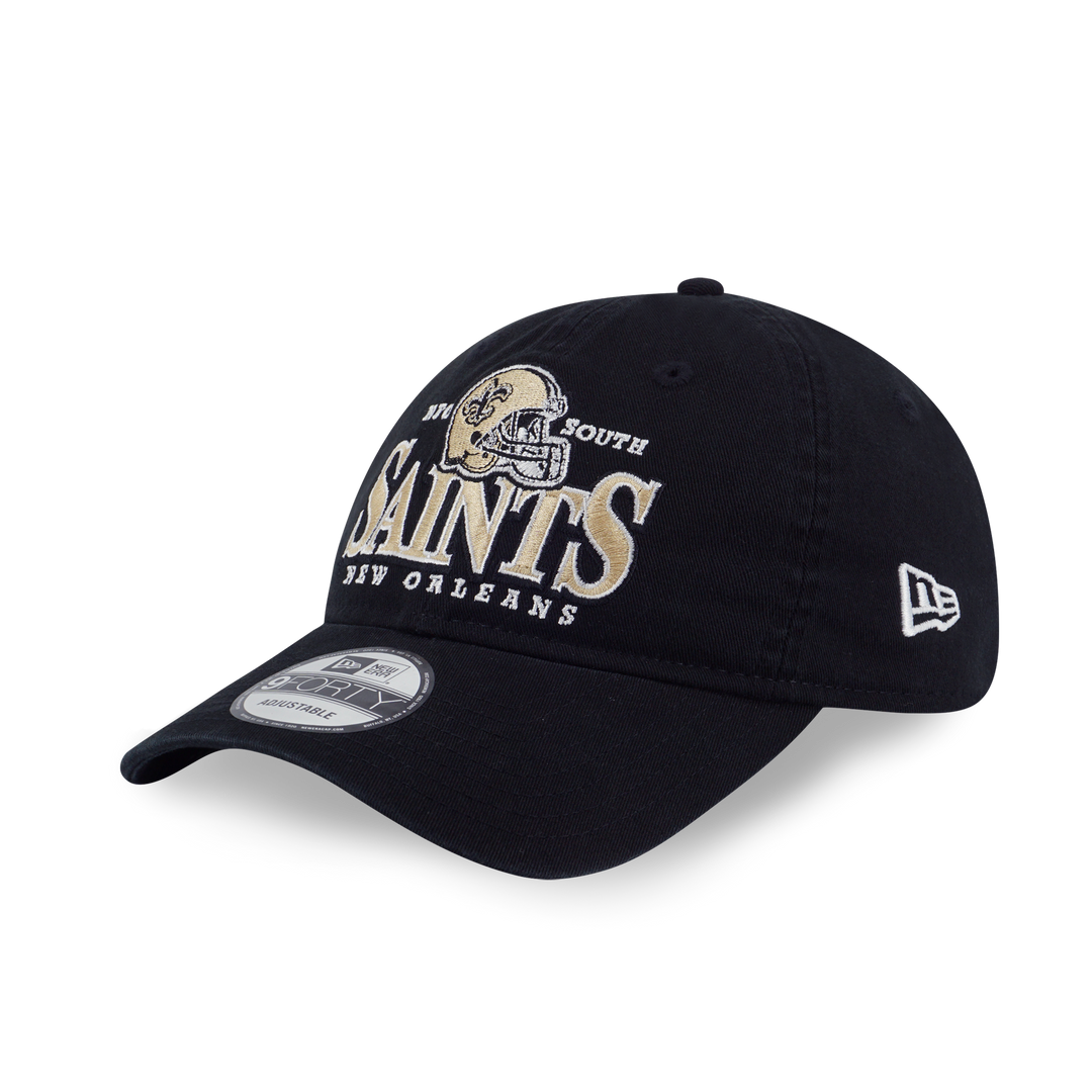 NEW ORLEANS SAINTS NFL HELMET BLACK 9FORTY UNST CAP