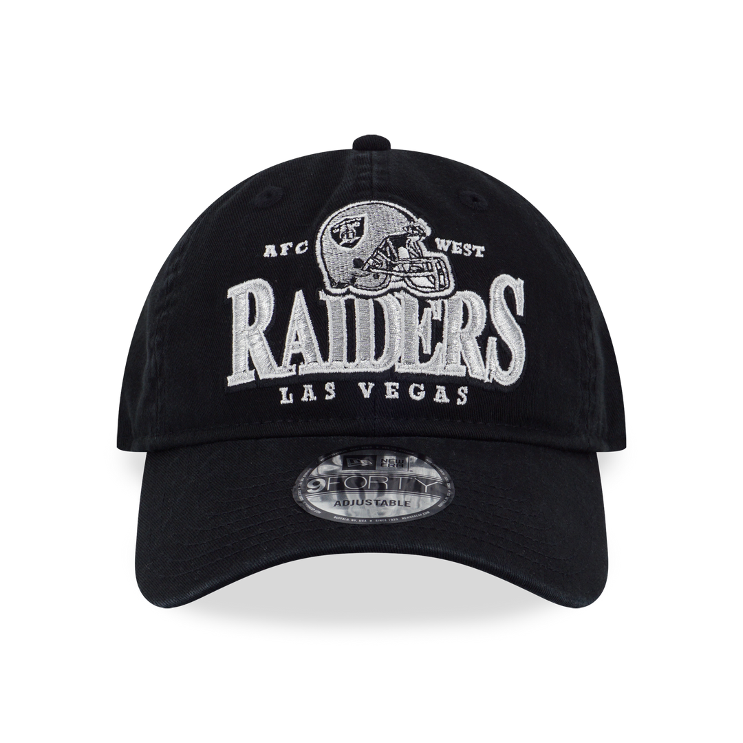 LAS VEGAS RAIDERS NFL HELMET BLACK 9FORTY UNST CAP