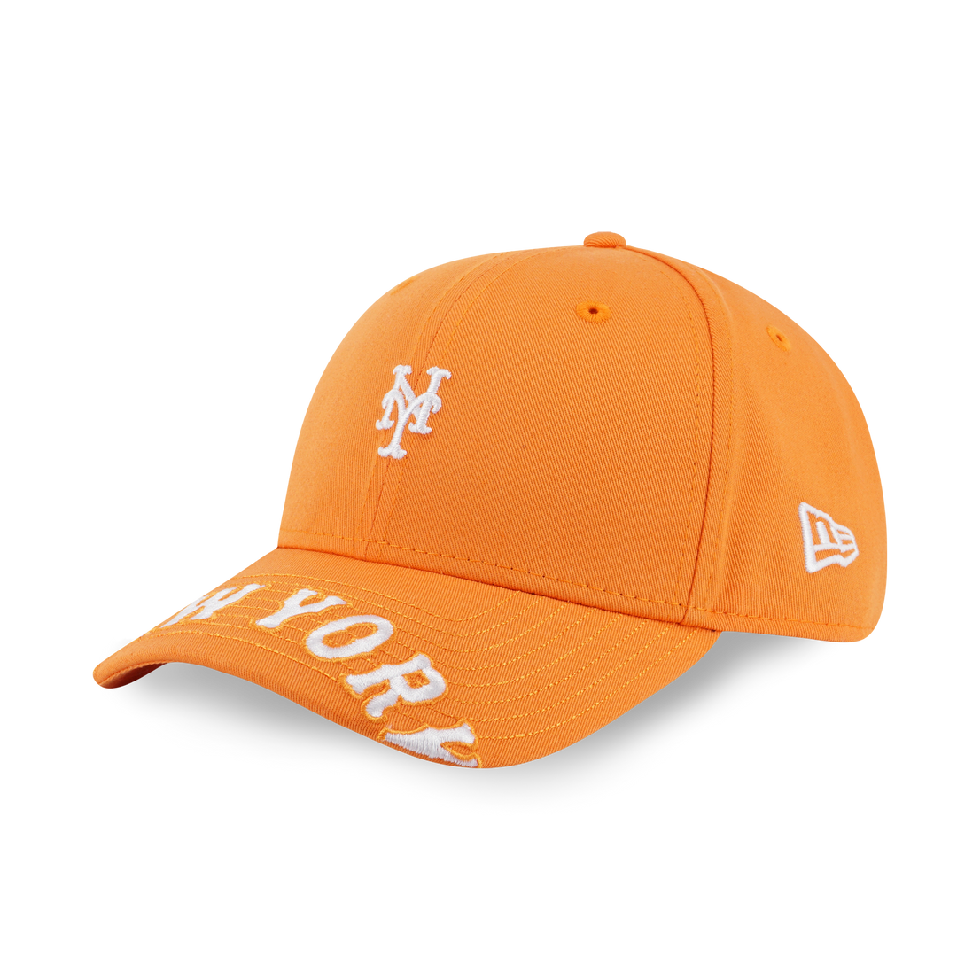 NEW YORK METS MLB VISOR LOGO ORANGE POPSICLE 9FORTY CAP