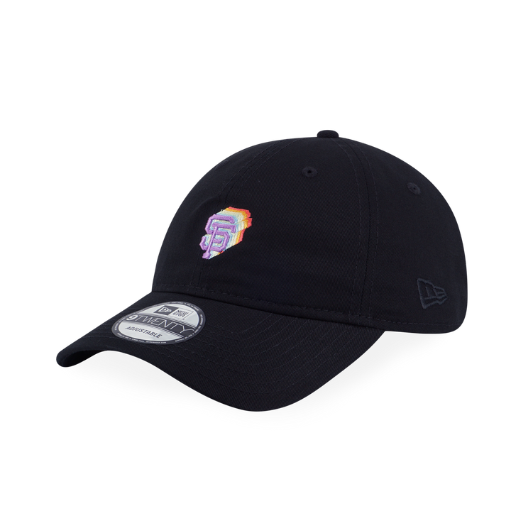 SAN FRANCISCO GIANTS LIGHT RAINBOW LAYERED LOGO BLACK 9TWENTY CAP