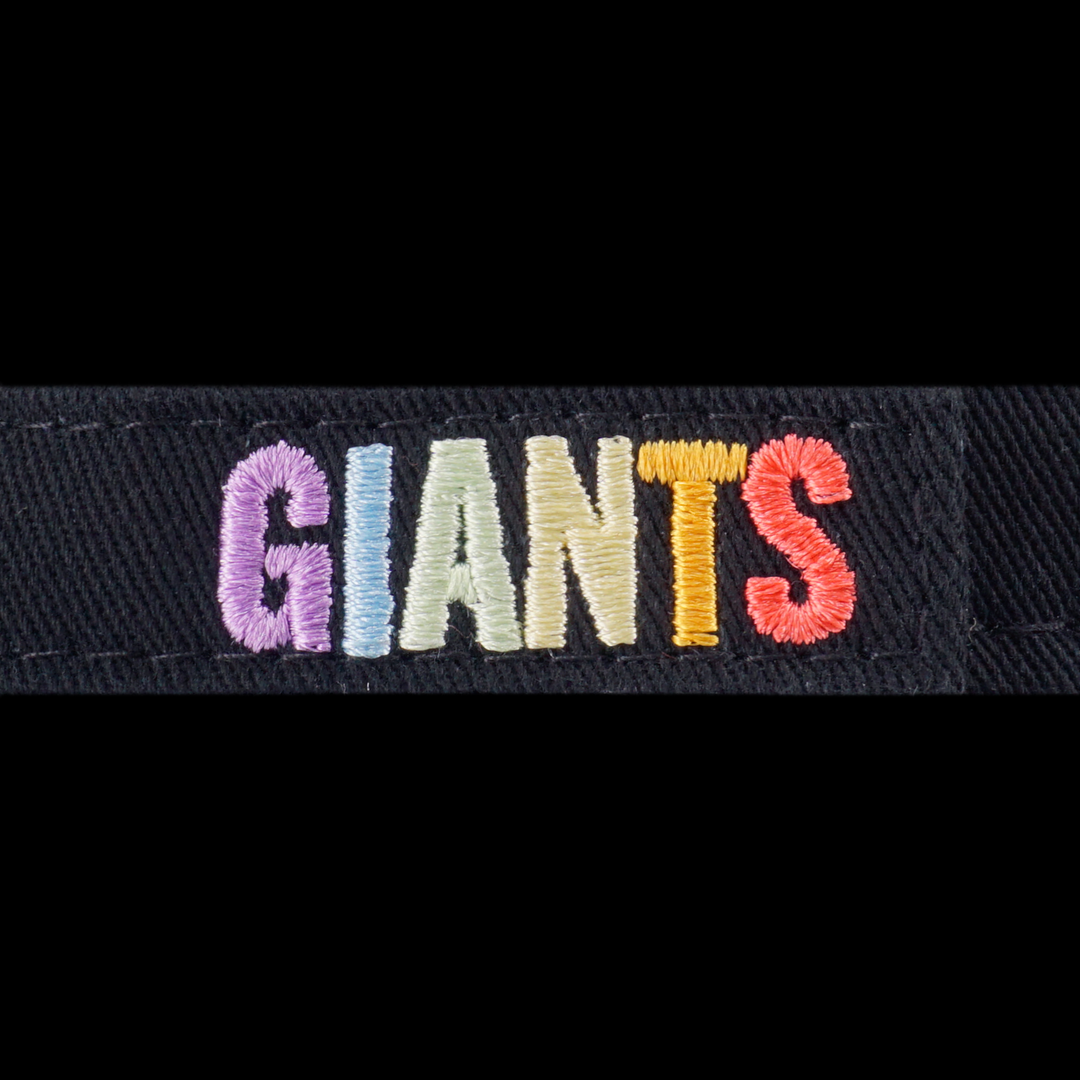 SAN FRANCISCO GIANTS LIGHT RAINBOW LAYERED LOGO BLACK 9TWENTY CAP