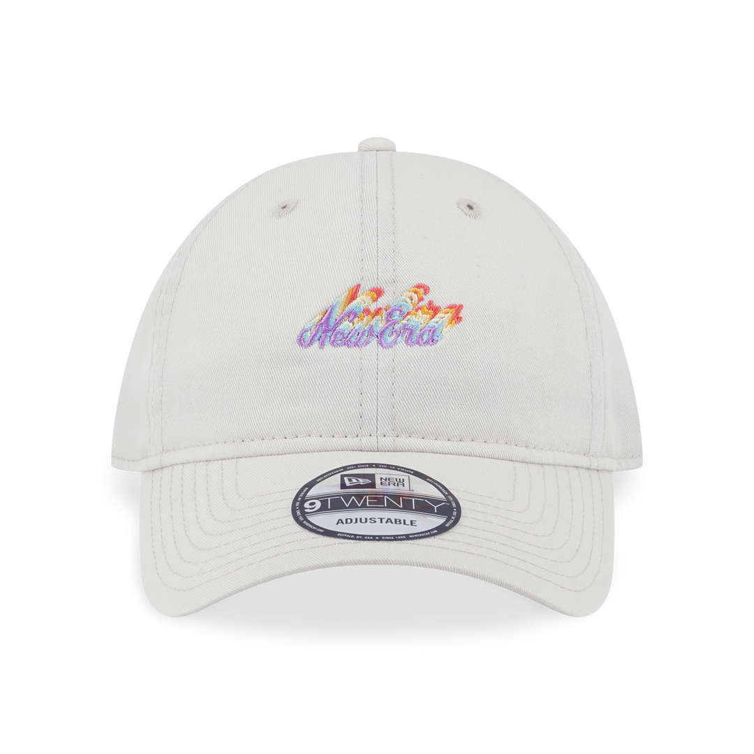 NEW ERA LIGHT RAINBOW LAYERED LOGO IVORY 9TWENTY CAP