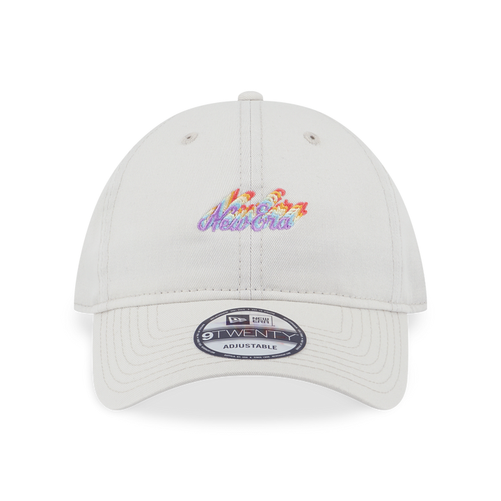 NEW ERA LIGHT RAINBOW LAYERED LOGO IVORY 9TWENTY CAP