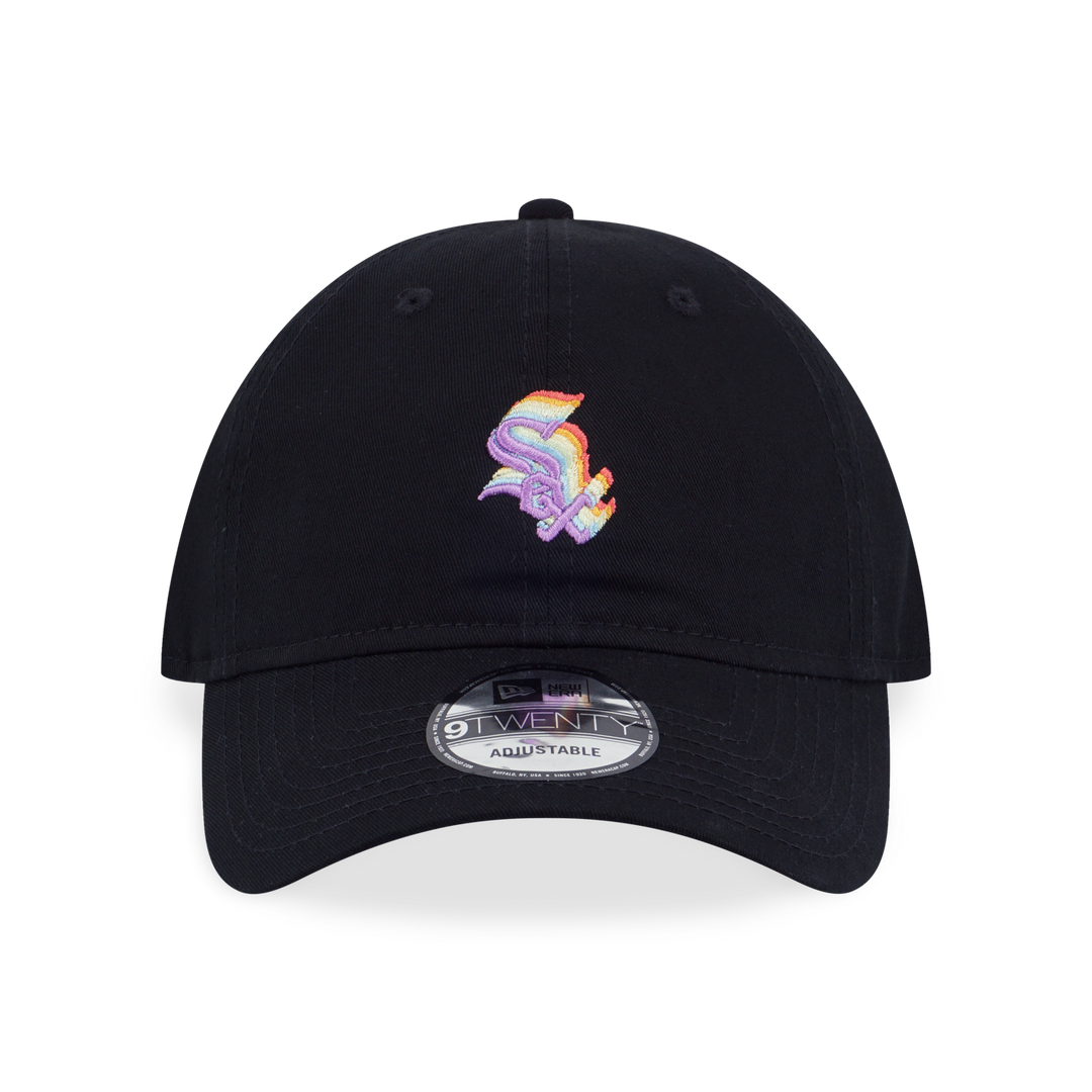 CHICAGO WHITE SOX LIGHT RAINBOW LAYERED LOGO BLACK 9TWENTY CAP