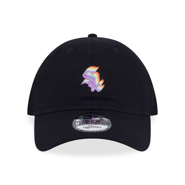 CHICAGO WHITE SOX LIGHT RAINBOW LAYERED LOGO BLACK 9TWENTY CAP