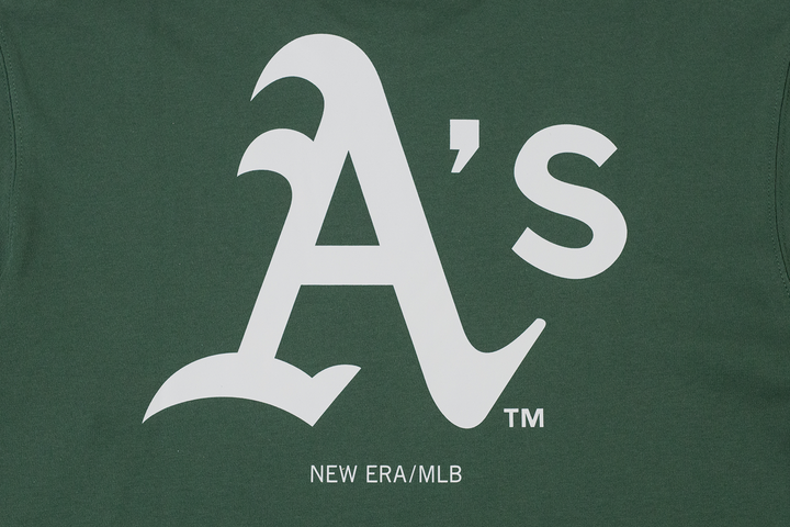 OAKLAND ATHLETICS GAME DAY COOL ERA DARK GREEN SHORT SLEEVE TEE