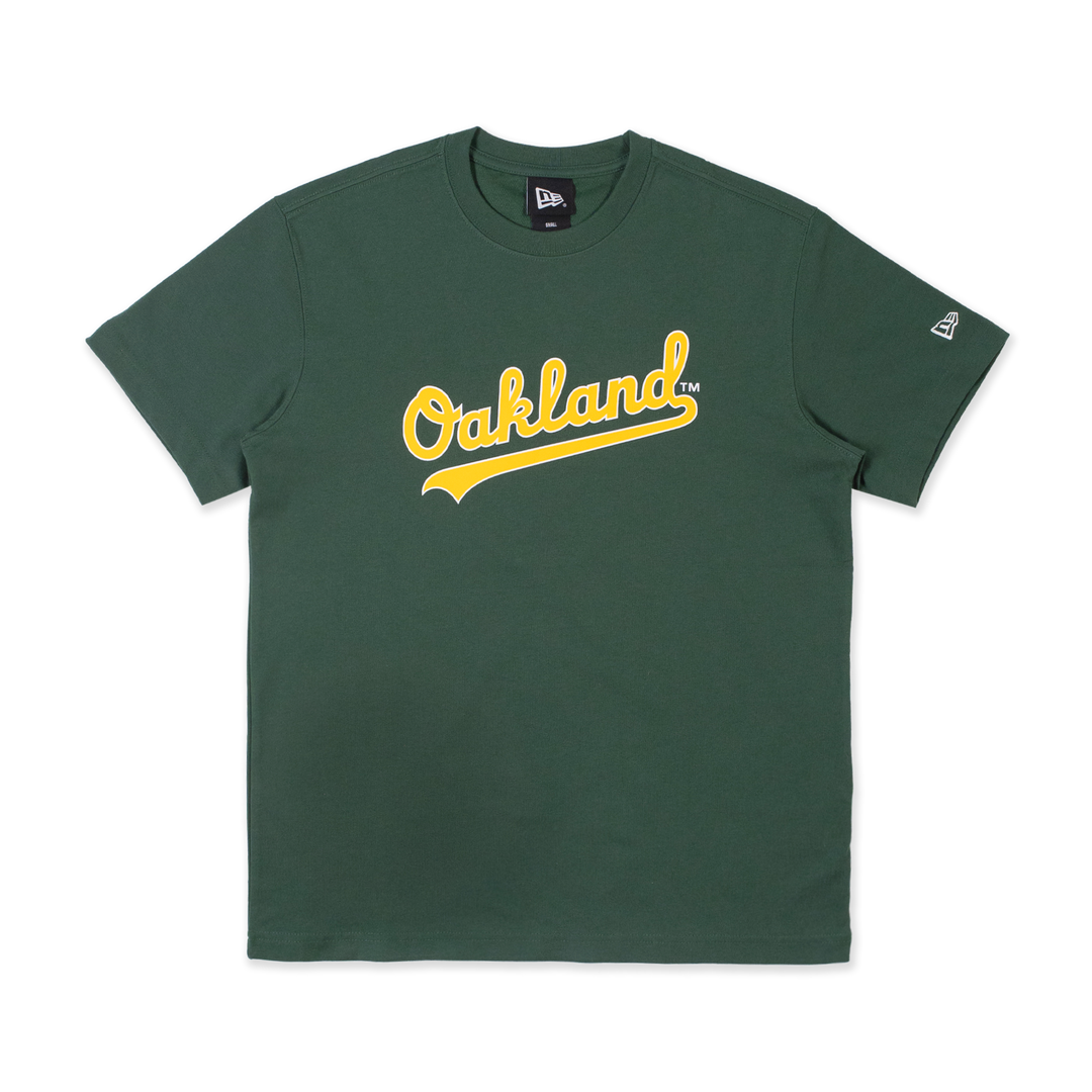 OAKLAND ATHLETICS GAME DAY COOL ERA DARK GREEN SHORT SLEEVE TEE