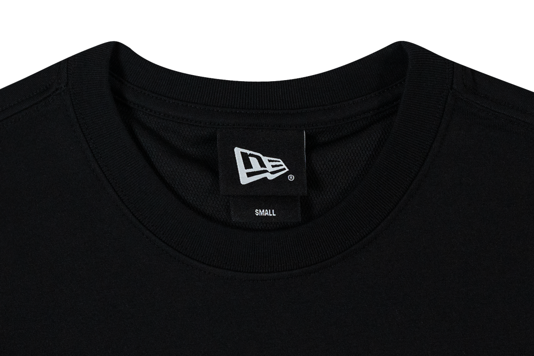 LOS ANGELES LAKERS FRONT LOGO COOL ERA BLACK SHORT SLEEVE TEE