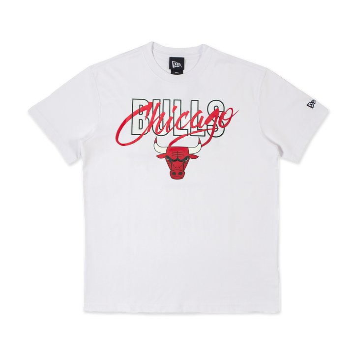 NEW ERA เสื้อยืดแขนสั้น รุ่น CHICAGO BULLS FRONT LOGO COOL ERA WHITE SHORT SLEEVE TEE