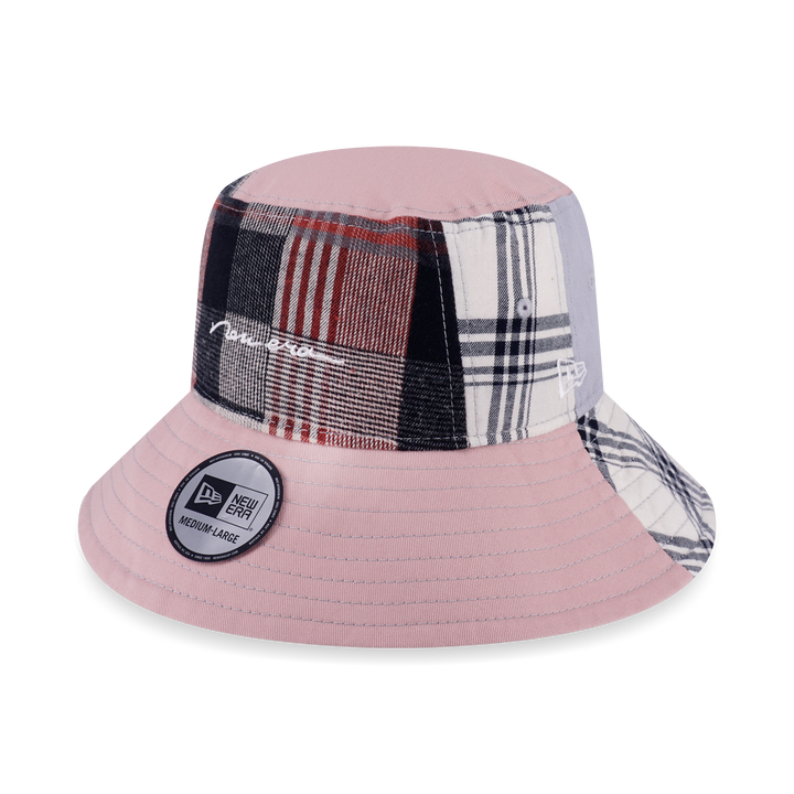 New Era หมวกรุ่น New Era Preppy Dirty Pink Multi Checker Bucket 03