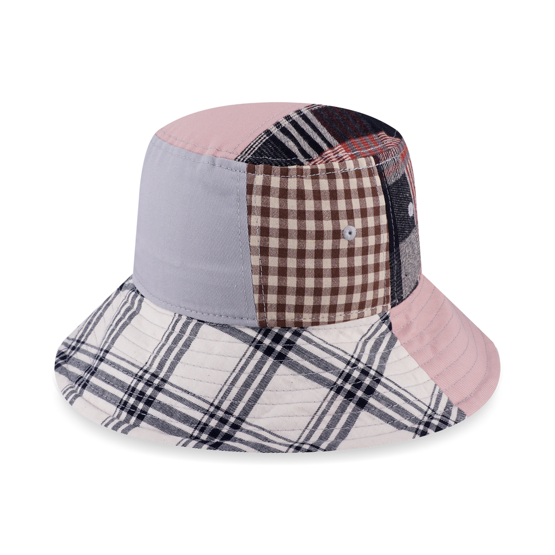 New Era หมวกรุ่น New Era Preppy Dirty Pink Multi Checker Bucket 03