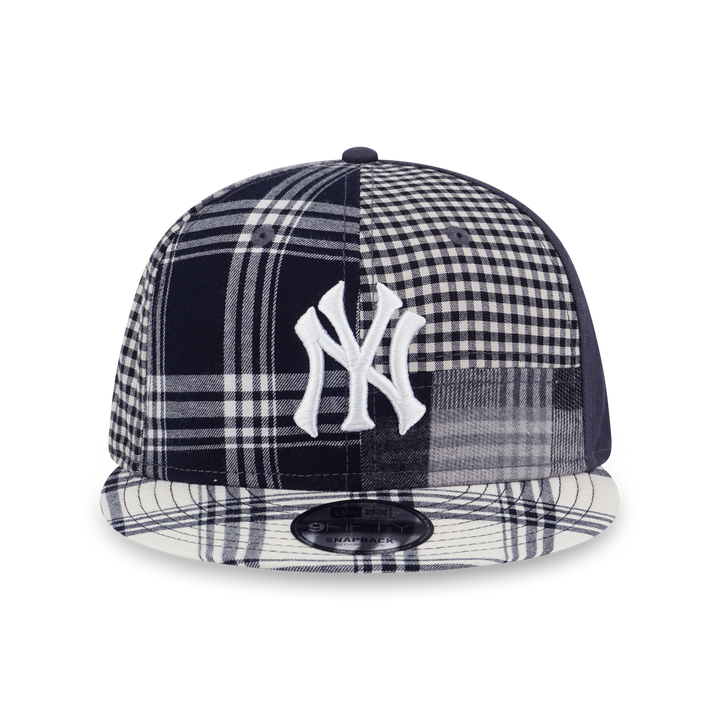 New Era หมวกรุ่น New York Yankees Preppy Black Multi Checker 9FIFTY Cap