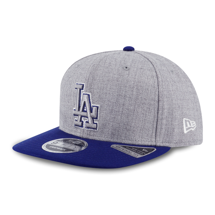 NEW ERA หมวก รุ่น MLB LOS ANGELES DODGERS COOPERSTOWN DARK ROYAL VISOR HEATHER GRAY 9FIFTY OF PCV CAP