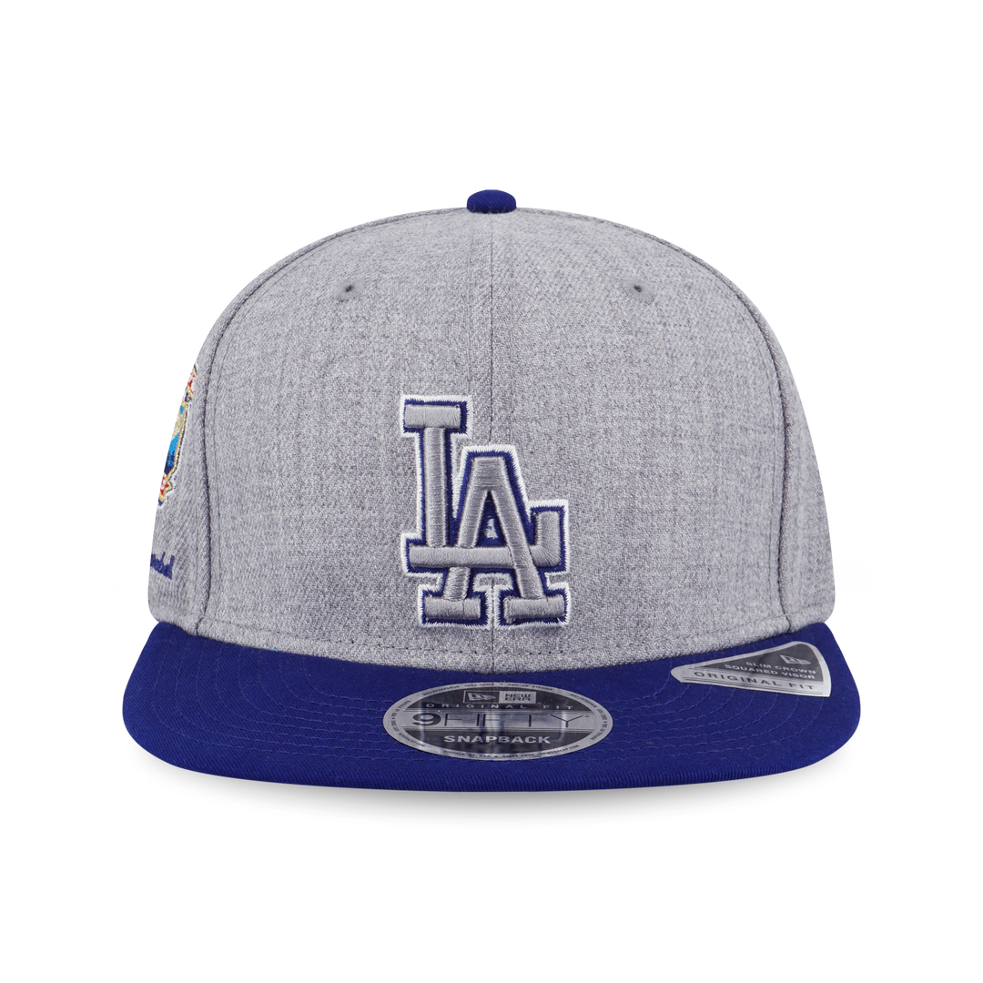 NEW ERA หมวก รุ่น MLB LOS ANGELES DODGERS COOPERSTOWN DARK ROYAL VISOR HEATHER GRAY 9FIFTY OF PCV CAP