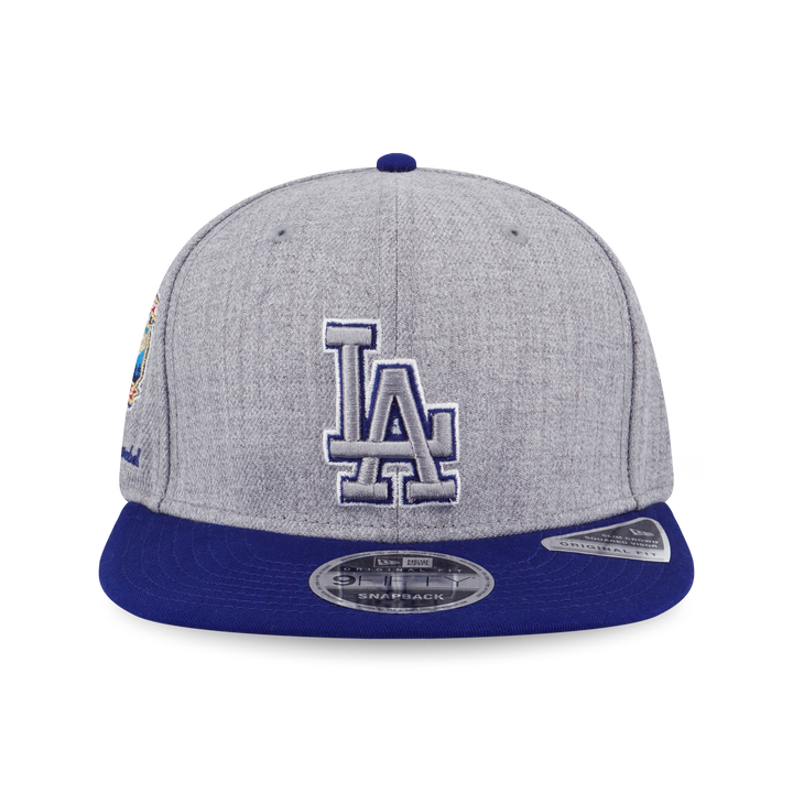 NEW ERA หมวก รุ่น MLB LOS ANGELES DODGERS COOPERSTOWN DARK ROYAL VISOR HEATHER GRAY 9FIFTY OF PCV CAP