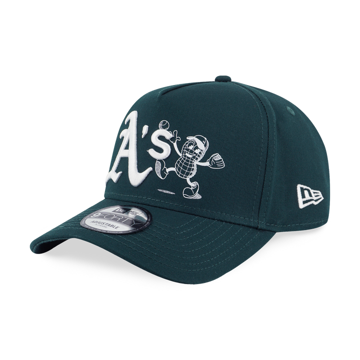 New Era หมวกรุ่น Oakland Athletics Sunset Snack Dark Green 9FORTY A-Frame Cap