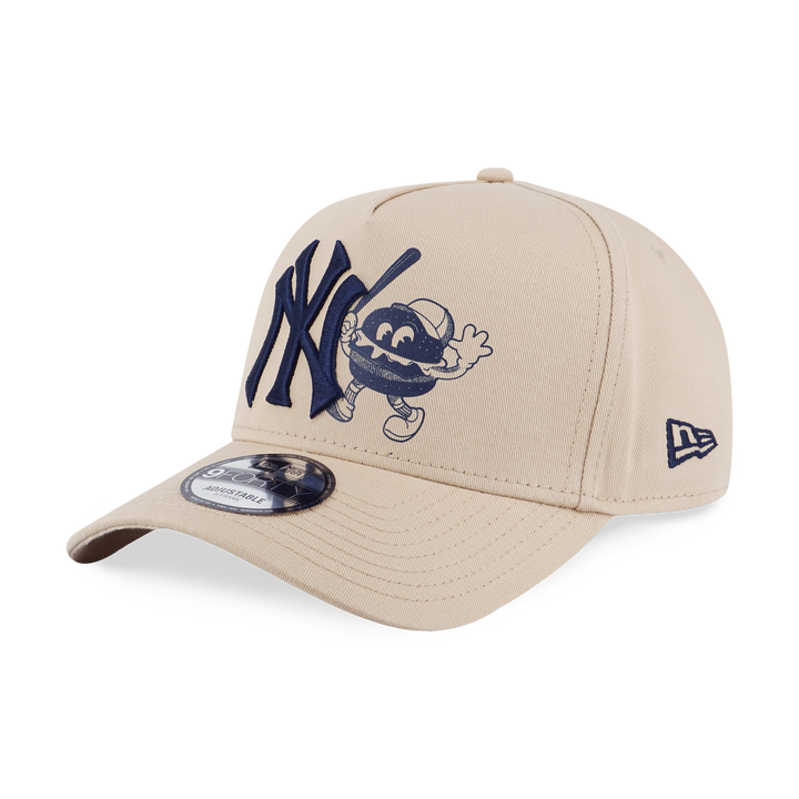 New Era หมวกรุ่น New York Yankees Sunset Snack Oat Milk 9FORTY A-Frame Cap